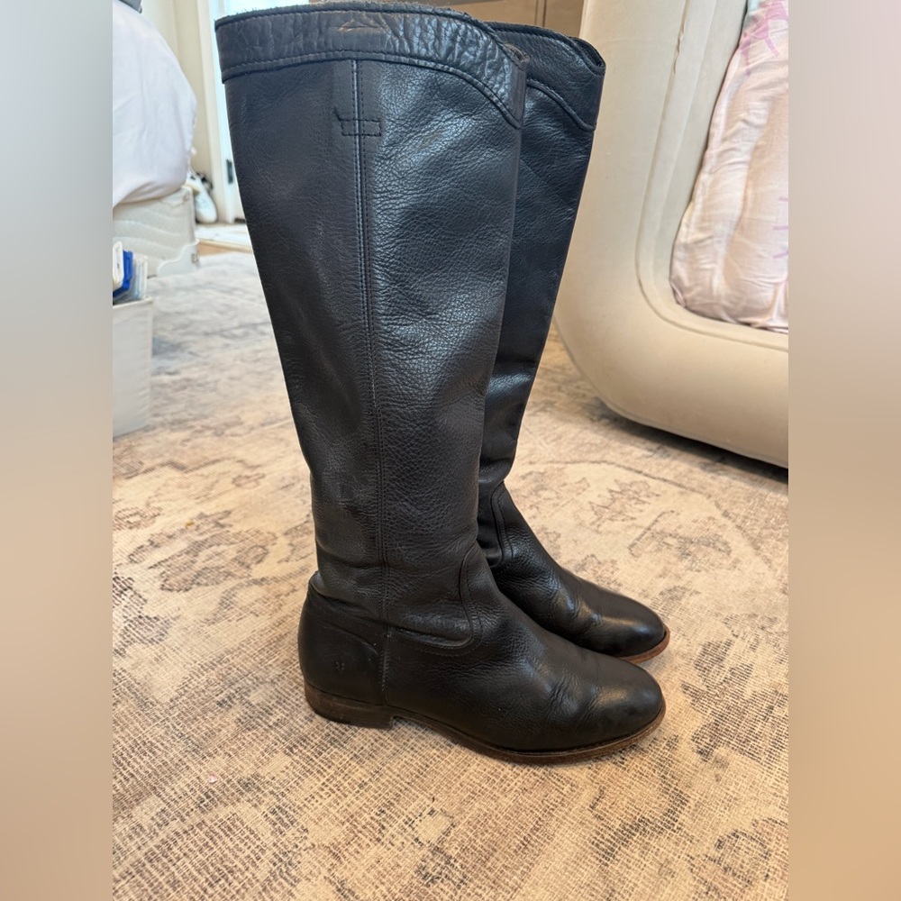 Frye Women's Cara Roper Tall Boots size 9 Black - Picture 5 of 15